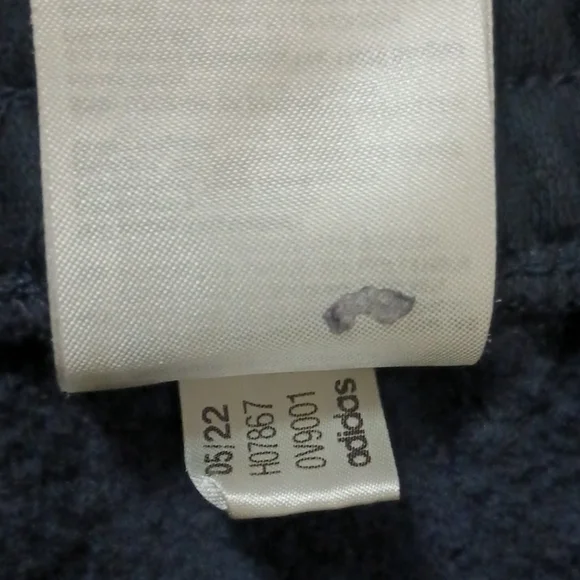 Adidas Mens Black Sweatpants Crop Capri with White Stripes Size 4x - Picture 5 of 10